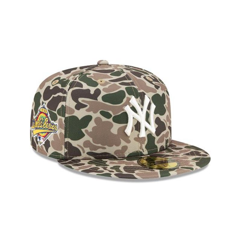 MLB New York Yankees Duck Camo 59Fifty Fitted (LFL7522) - Green New Era Caps